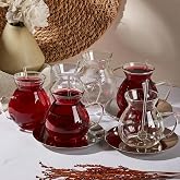 Perotti Keyf-i Ala 18 Par&ccedil;a &Ccedil;ay Bardağı Seti 200 ml