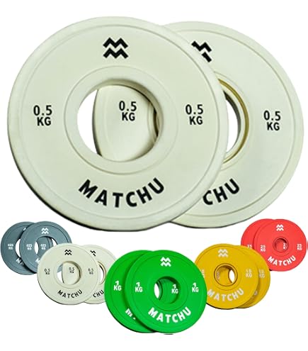 GladiatorFit Disque Olympique Caoutchouc 51mm – Normes IWF, Rebond Minimal, Chocs Absorbés, Haltérophilie, CrossFit, Salle De Sport