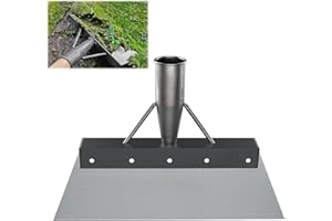 DREAFLY Multifunktionale Garten Reinigungsschaufel, Edelstahl Outdoor Unkraut gartenschaufel, Flachkopf Unkrautwerkzeuge Schaufel, Pflanzen Unkrautschaufel Jäten Pflanzen Bauernhof Werkzeug für Garten Rasen
