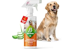 Baviette 500ml Spray Hundeurin Neutralisieren bietet porentiefe Wirkung für Möbel, Polster, Teppich Auto, Tiergeruch, Urin Ammoniak zu entfernen Geruchsneutralisierer mit Bio Probiotika Power