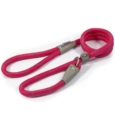 Ancol Deluxe Timberwolf Rope Slip Lead For Dogs – Chocolate Brown, 1.5m X 12mm