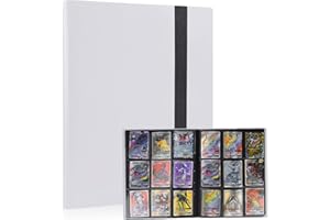 Classeur pour cartes à collectionner, Porte Carte à Collectionner 360 Cartes, Album classeur pour Cartes à Collectionner (Blanc)