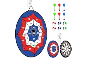 YJSDDNTY Halloween、Natale Bersaglio per freccette double face con palline，Freccia bersaglio,Obiettivo a doppia freccias, La scelta preferita dei giochi di festa, può essere regalato