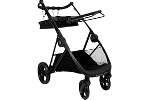 RL24 - Sattelwagen IRHCarry Light Imperial Riding mit Trensenhalter & Geländeräder – klappbar, bis 20 kg belastbar – Abnehmbarer Sattelhalter & Korb – Sattelcaddy in Schwarz – Stallzubehör