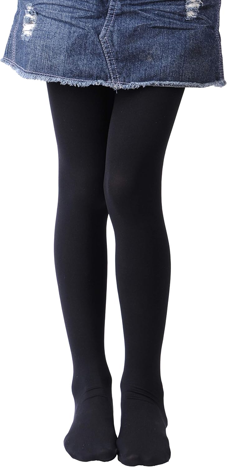 EVERSWE Girls Semi Opaque Tights, 40D Microfiber Tights