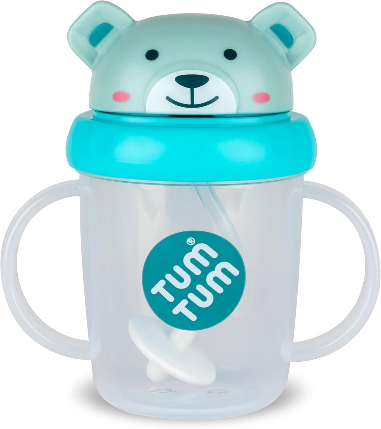 TUM TUM Tippy Up Free Flow Sippy Cup (No Valve), Sippy Cup for Toddlers, 200ml, BPA Free (Boris Bear S3)
