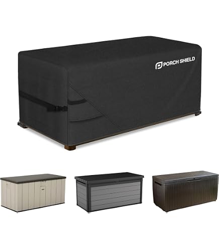 Housse Coffre Jardin, Housse pour Coffre De Rangement, Tissu Oxford Bâche Coffre Rangement Jardin, avec Fermeture À Glissière, Protection UV, Imperméable Housse Boîte Terrasse Housse Coffre Jardin, Housse pour Coffre De Rangement, Tissu Oxford Bâche Coffre Rangement Jardin, avec Fermeture À Glissière, Protection UV, Imperméable Housse Boîte Terrasse