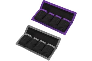 PATIKIL Kamerabatteriofack fodral, nylon DSLR batterifodral hållare förvaringsväskor för AAA och LP-E6 LP-E8 NP-FW50 EN-EL14
