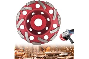 DUUOUS Acboor Meule diamantée 125 mm × 22,23 mm Disque abrasif diamanté pour pierre, béton, colle à carrelage, granit, maçonnerie