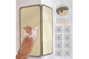 MIAOGE 2 Pezzi [56X28cm] Tappetino Tiragraffi per Gatti,Montaggio a parete,in Sisal