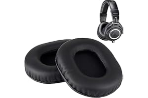 SODOROUS Cuscinetti auricolari di ricambio M50X compatibili con cuffie monitor Audio Technica ATH M50X M50XBT M50RD M40X M30X M20X MSR7 SX1, paraorecchie in memory foam