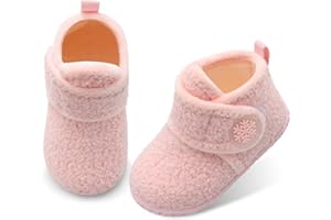 JOINFREE Girls Boys Furry House Shoes Indoor Home Booties for Little Kids Cozy Slippers