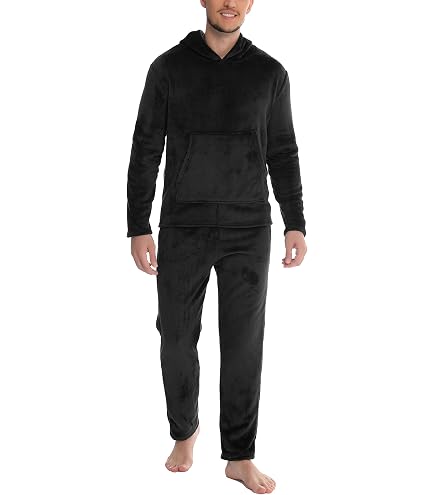 Tinetill Nachtwäsche Herren Schlafanzug Warm Fleec Produktbild-Vorschau 5