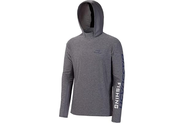 Bassdash Hommes Chemise à Capuche Protection Solaire Sweats à Capuche UPF50 + UV Pull à Capuche à Manches Longues pour la pêche en Plein air, Natation