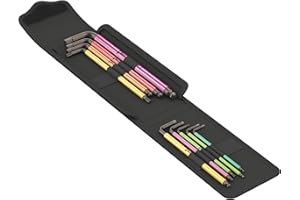 Wera 05004173001 Set de 4 bicicletas, juego de llaves angulares para bicicleta, 9 piezas