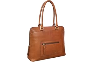 STILORD "Lydia" Leather Business Bag for Women Ladies Briefcase Large Workbag Handbag for 13,3 Laptop and MacBooks Womens Shoulder Bag Genuine Leather