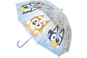 CERDÁ LIFE´S LITTLE MOMENTS Paraguas Infantil Bluey para Niños y Niñas – Paraguas Ligero, Seguro y Resistente con Diseño Oficial de Bluey – Accesorio Colorido para el Colegio y Días de Lluvia