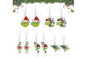 TOPJOWGA Ohrringe Weihnachten Set, 18 Paar Weihnachts Ohrringe für Damen, Weihnachtsohrschmuck, Kreativ Süße Weihnachten Ohrstecker, Ohrstecker Set Weihnachtens Schmuck Geschenk