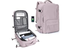 SZLX Duży damski plecak turystyczny sportowy wodoodporny 14-calowy plecak szkolny na laptopa z przegrodą na buty z portem USB do ładowania