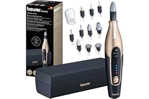 Beurer MP 84 Fresa per Unghie Professionale con Batteria, Fino a 4400 Giri per Min, Lima per Unghie Elettrica con Custodia, 10 Accessori, Set Manicure e pedicure elettrico, Colore Nero Special Edition