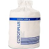 Cotton Plus CORDA 1000 g - LINEA PROFESSIONALE | 100% PURO COTONE IDROFILO CARDATO PER USO PROFESSIONALE | Morbido e assorben