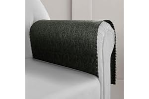 Joywell Armchair Cover for Arms Sofa Arm Covers Faux Linen Recliner Arm Cover Armrest Cover for Living Room Couch Chair Sofa Arm Protector Cover for Pets, Cats, Set of 2，Dark Grey