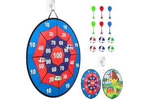 YJSDDNTY Juego de Dardos de Doble Cara para Halloween, 1 Diana de araña + 1 Diana de Dinosaurio Lateral, 6 Bolas Adhesivas, 6 Flechas y 1 Gancho, diseño de 72 cm, el tamaño más Grande Significa más Golpe