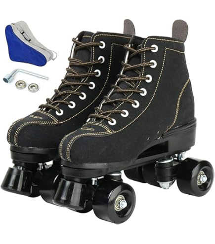 CHICAGO Quad Roller Skates - Adjustable High-Top Classic Skates For Men & Boys, Indoor/Outdoor, Roller Derby