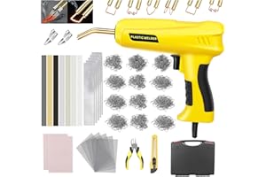 MYTOVOSN 200 W 2-in-1 Plastic Welding Machine Car Bumper Repair Set with 1000 Pieces Welding Nail & 56 Pieces Welding Rods, 220 V Plastic Welding Machine Repair Kit for Repair Plastic Parts