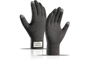 Long Keeper Handschuhe Winter Herren Damen - Thermo Handschuhe Touchscreen Gestrickte Handschuhe Warme Winddichte Fäustlinge Outdoor, Elastisch One Size, Unisex
