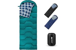 Forceatt Sac de Couchage 3 Saisons, Usage iIntérieur et Extérieur, Ultra Léger, Adapté à la Randonnée, au Camping et Aux Activités de Plein Air Sac de Couchage Adulte et Adolescent