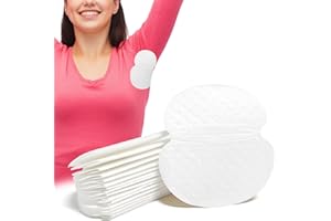 IDEALPLAST 100pcs Underarm Sweat Pads, Armpit Perspiration Pads for Women and Men, Comfortable Unflavored, Ultrathin Invisible