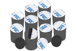 AOMAG Runde Magnetplättchen selbstklebend Klebemagnete,Selbstklebende Magnete Schwarz,Magnete für Magnettafel,Starke Magnete,Kühlschrankmagnete,Tafelmagnete,Ideal für Whiteboard, DIY und Fotos -100 Stück