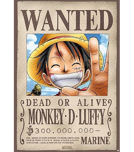 One Piece Anime Monster Trio 3 in 1 [Original Style] Wanted Poster