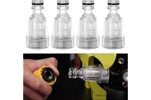 BRELET 4 Pezzi Filtro per l'acqua per Idropulitrice.Raccordo Connettori per Idropulitrice con Innesto Rapido 3/4".Filtro Acqua per Migliorare La Pressione Nell'Idropulitrice.Pompa da Giardino per Irrigazione