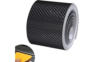 GZQINGYONG 5D Film Carbone Voiture,Autocollant Carbone,Carbone Adhésif Covering Carbone de Voiture,Fibre de Carbone Voiture Autocollant Adhésif DIY Décoration Film pour Voiture,Moto,Vélo (5 cm x 10 m)