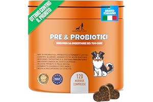 HEALTHY LOVE - Probiotici per Cani - 120 Snack Morbidi - Supporta Digestione - Riduce Prurito e Diarrea - Fermenti Lattici Cane e Prebiotici Naturali - Certificato GMP+ 240g