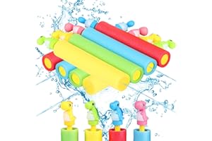 AONUILY Water Pistols for Kids 8 PCS Foam Water Squirter Toy Pistol Water Blaster Water Guns Kids Pools Toys for Summer Outdoor Play