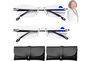 FDJZXW 2 Stück Autozoom-Lesebrille, Intelligente Zoom Brille Mit 2 Brillenetuis, Klare Fokus-Brille Mit Automatischer Anpassung Für Damen Und Herren