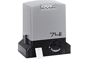 FAAC Delta 3 Kit Automazione Per Cancelli Scorrevoli con peso Max 900KG motore 230V - Scheda elettronica inclusa 1 coppia di fotocellule Safebeam, (L) x (P) x (H) 29.5 x 22.1 x 32.2 cm, 105630445