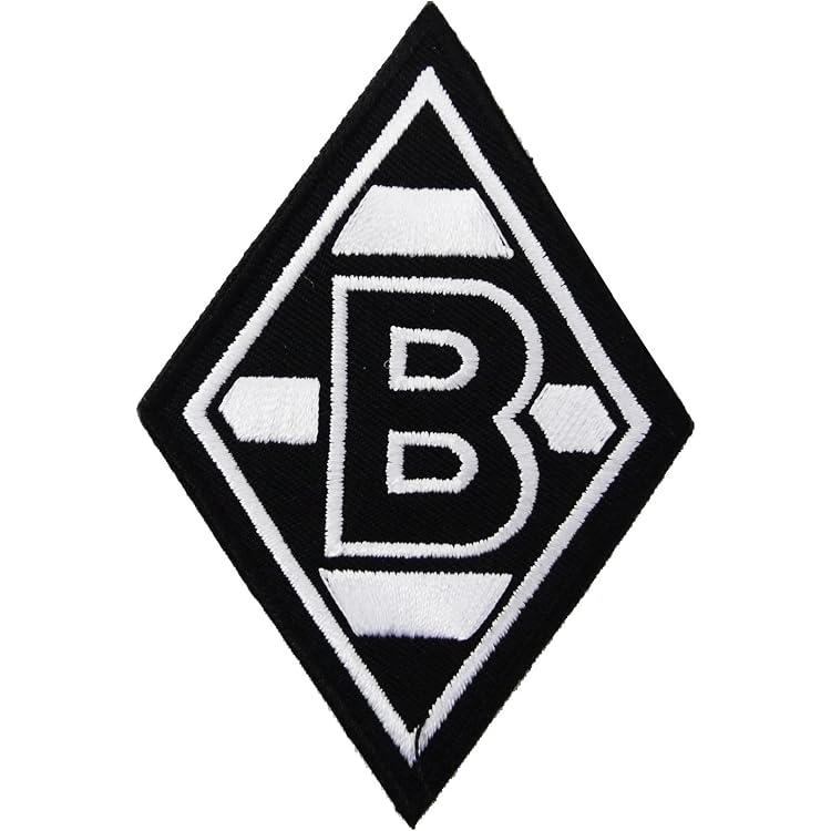 Edel Aufkleber Borussia Mönchengladbach Schwarz Silber Grün Raute 3D Kunstharz