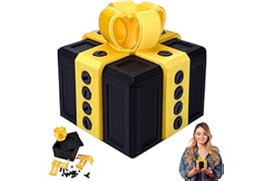 PIPIHOME BoîTe Cadeau Really Annoying Avec Rangement Torsadé Et Couleurs Assorties, Imprimé 3d Really Annoying Avec Vis, Coffret Cadeau Farce, BoîTe Cadeau Fantaisie, DéCoration De Bureau Amusante (noir)