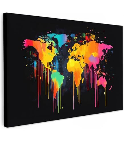 Tableau Sur Toile Assortiment Légumes Et Fruits Frais - 100x57 Cm - Déco Murale Colorée