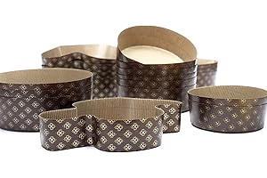 Ducomi® Lot de 12 Moules pour Colombe de Pâques et gâteaux de Pâques en papier cuisson à usage unique 750 gr