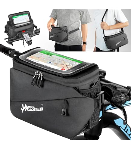 Bolsa Frontal Para Bicicleta De 8L - Impermeable, Con Ventana Táctil Y Tiras Reflectantes - Ideal Para Ciclismo De Carretera O MTB