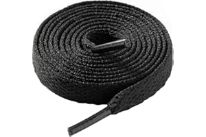LARGERED Lacci Scarpe,Stringhe Scarpe per Sportive Casual Sneakers,Lacci per Uomo e Donna,Lacci per Scarpe Piatti 8mm Larghe,Lacci per scarpe piatte spesse per scarpe da ginnastica(75cm-180cm)