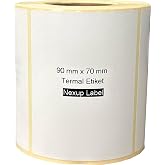 Nexup Label - 90x70 mm Termal Etiket, Barkod/Adres/Kargo Termal Etiketleri, Zebra ve Diğer Yazıcılarla Uyumlu