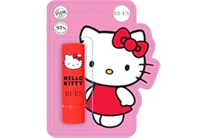 URODA Hello Kitty Strawberry Flavour Lip Balm, Natural and Vegan Lip Balm for Kids