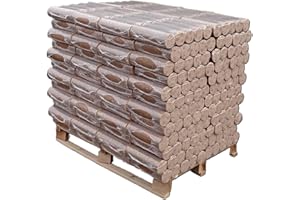 KAMINHOLZ-GUENSTIGER Hartholzbrikett Holzbriketts Nestro Nielsen BUCHE rund 960 kg Palette 96 x 10 kg