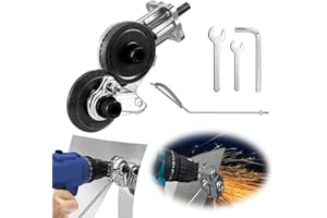 QLOUNI Elektrischer Bohrmaschine Plattenschneider Metallblechschneider Präzises Schneiden Blechschneider zum Schneiden Elektrisch Blech Metal Nibbler Geeignet für 12V / 21V Lithium-Bohrmaschine